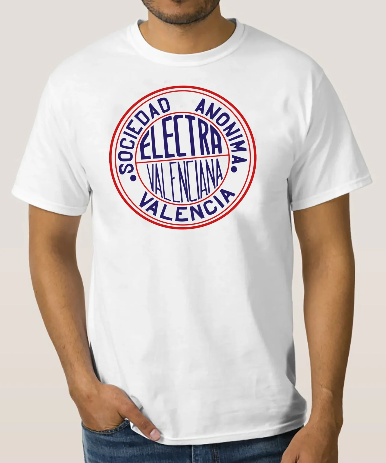 Camiseta electra hombre realizada por Tomás Gorria