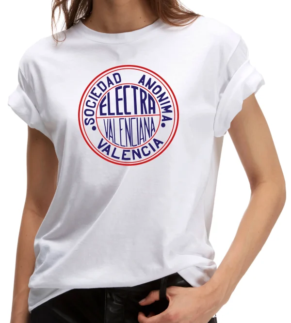 Camiseta electra mujer por Tomás Gorria